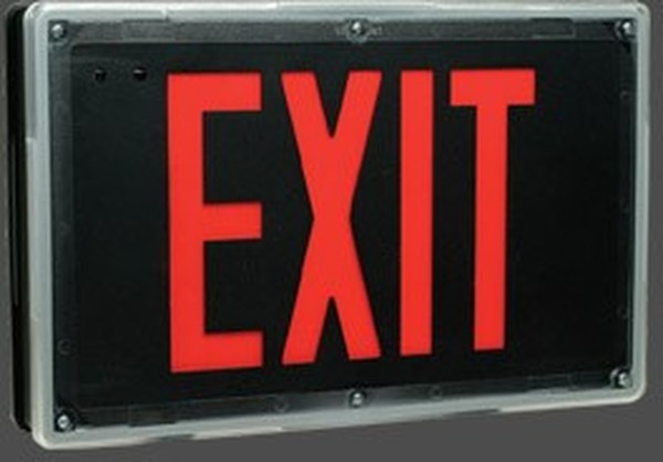 WET LOK Exit Sign