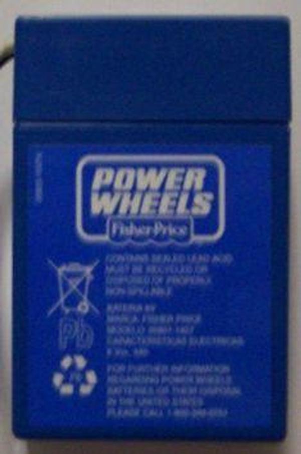 Fisher Price 6 Volt, 4 Ah Blue Power Wheels Battery