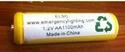 1.2v, 600mAh Rechargeable Battery