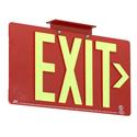 DPL 100' ABS Frame Photoluminescent Exit Signs